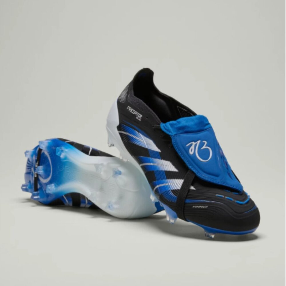ADIDAS Mens Black & Blue Predator Elite JB FT FG Football Boots US 11.5M NEW